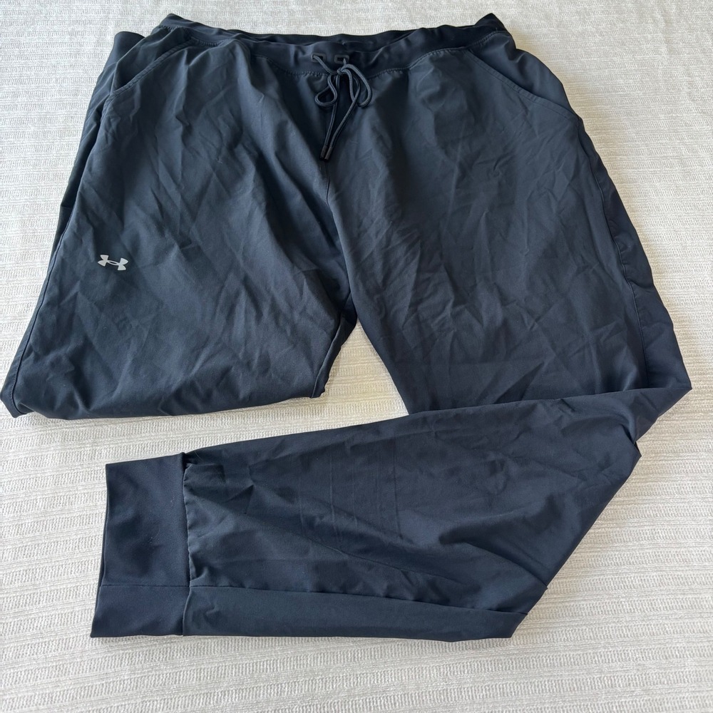 Under Armour HeatGear Loose Fit Joggers Black Style 1348447 Mens Large